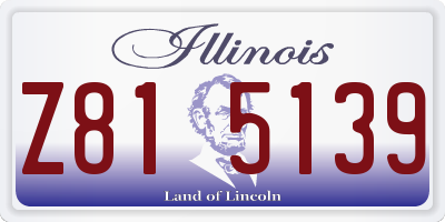 IL license plate Z815139