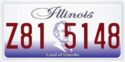 IL license plate Z815148