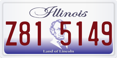 IL license plate Z815149