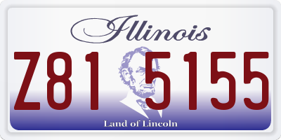 IL license plate Z815155