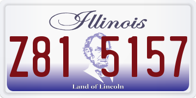 IL license plate Z815157
