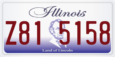 IL license plate Z815158