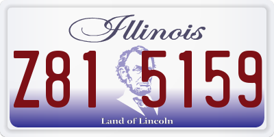 IL license plate Z815159
