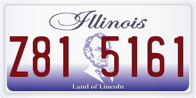 IL license plate Z815161