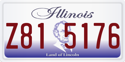 IL license plate Z815176