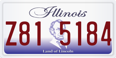 IL license plate Z815184