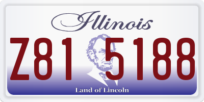 IL license plate Z815188