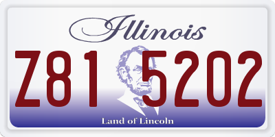 IL license plate Z815202