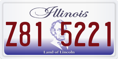 IL license plate Z815221