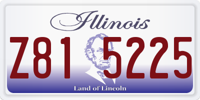 IL license plate Z815225