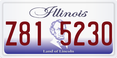 IL license plate Z815230