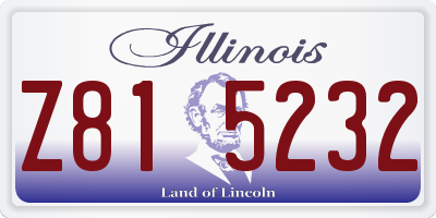 IL license plate Z815232