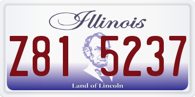 IL license plate Z815237