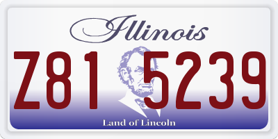 IL license plate Z815239