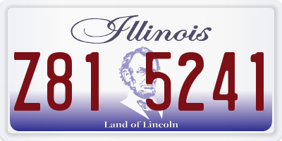 IL license plate Z815241