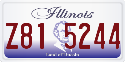 IL license plate Z815244