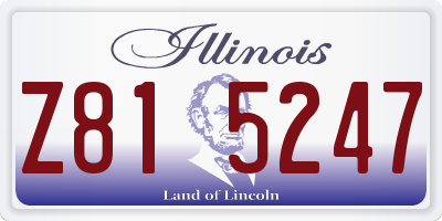 IL license plate Z815247