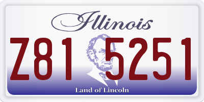 IL license plate Z815251