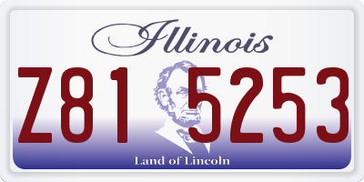 IL license plate Z815253