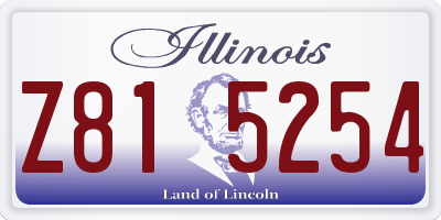 IL license plate Z815254