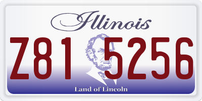 IL license plate Z815256