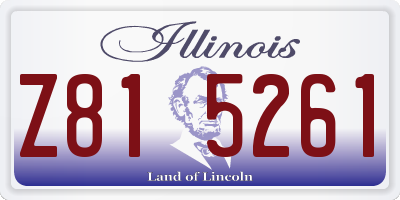 IL license plate Z815261