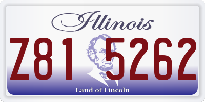 IL license plate Z815262