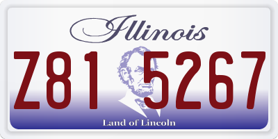 IL license plate Z815267