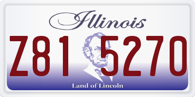 IL license plate Z815270