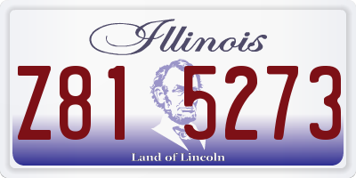 IL license plate Z815273