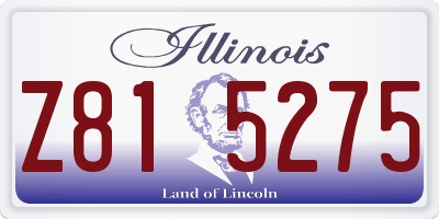 IL license plate Z815275