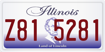 IL license plate Z815281