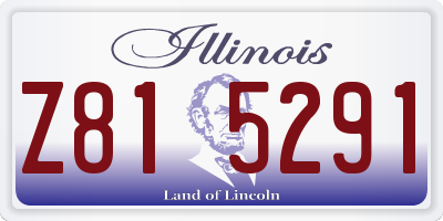 IL license plate Z815291