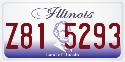 IL license plate Z815293