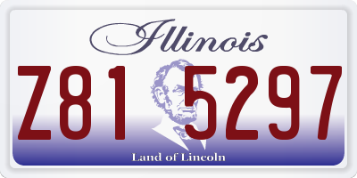 IL license plate Z815297