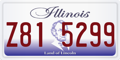 IL license plate Z815299