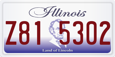 IL license plate Z815302