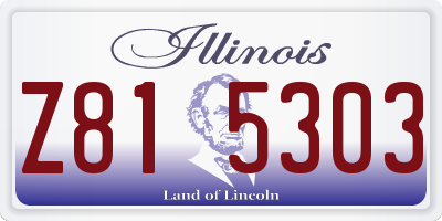 IL license plate Z815303
