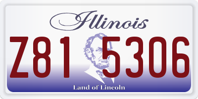 IL license plate Z815306