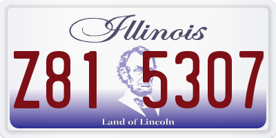 IL license plate Z815307