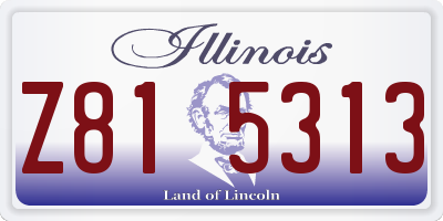 IL license plate Z815313