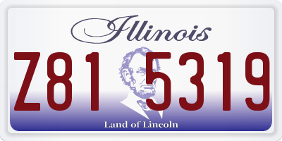IL license plate Z815319