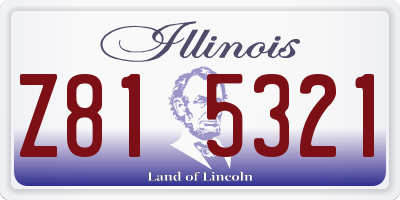 IL license plate Z815321