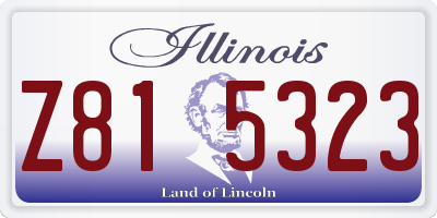 IL license plate Z815323