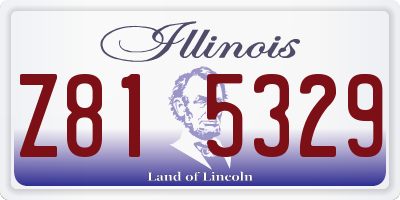 IL license plate Z815329
