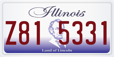 IL license plate Z815331