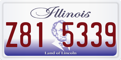 IL license plate Z815339