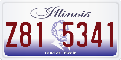 IL license plate Z815341