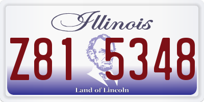 IL license plate Z815348