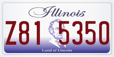 IL license plate Z815350